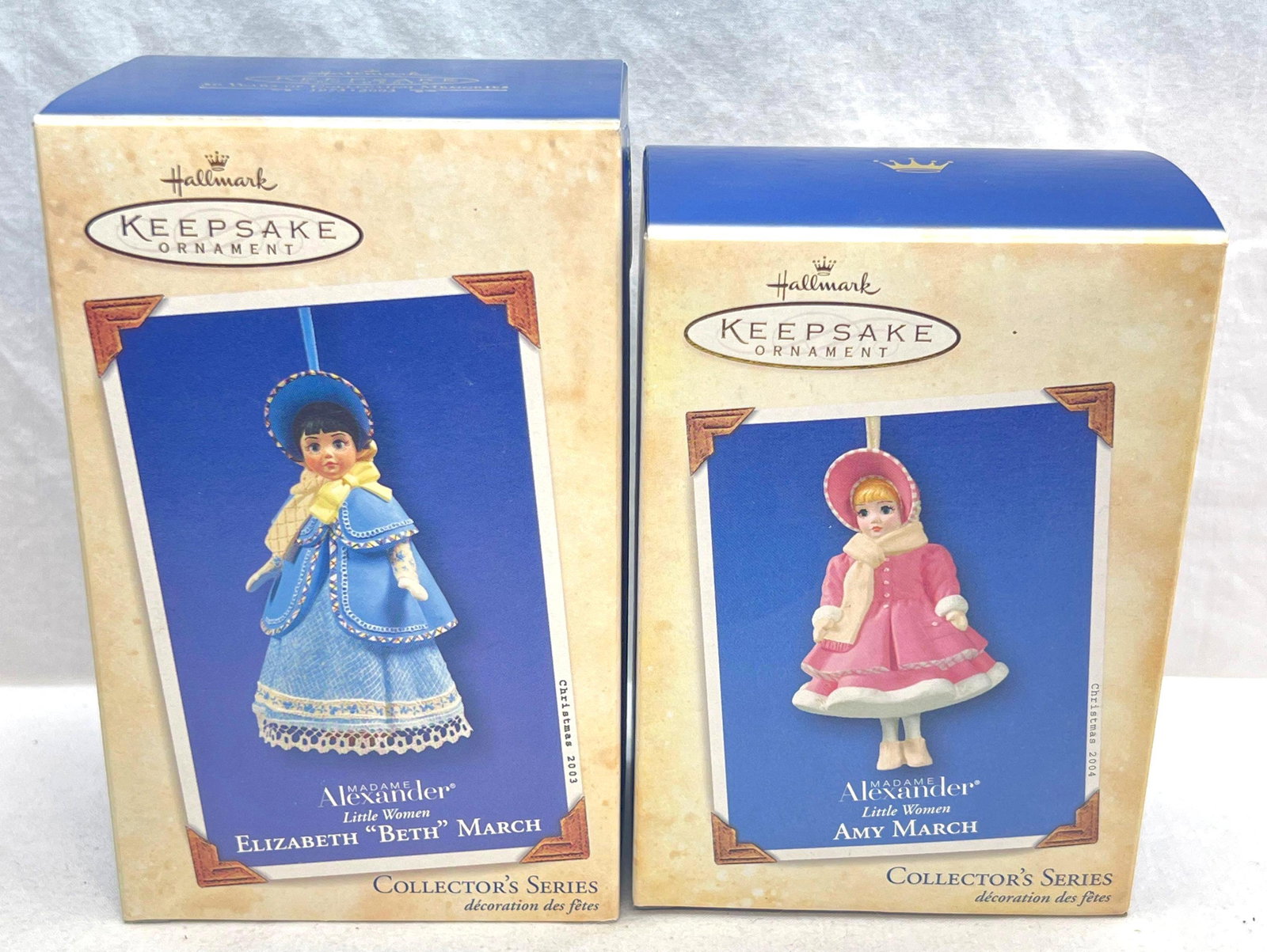 Hallmark Keepsake Ornaments lot of two Little Women Madame Alexander Series (1 of 4)