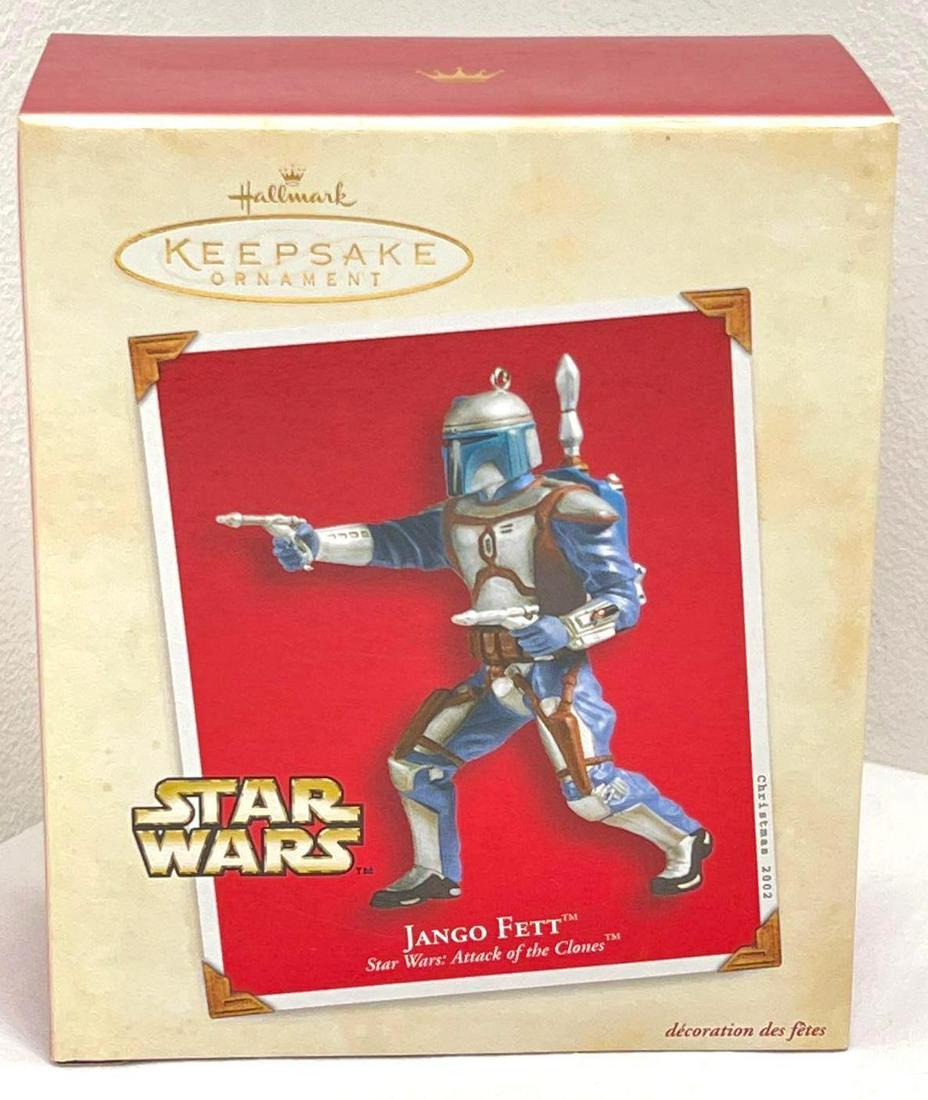 Hallmark Keepsake Ornaments Star Wars Jango Fett Attack Of The Clones (1 of 2)