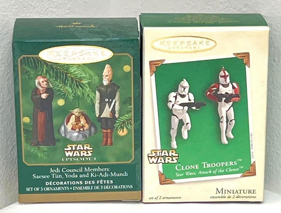 Hallmark Keepsake Ornaments lot of two Miniatures Star Wars (1 of 4)