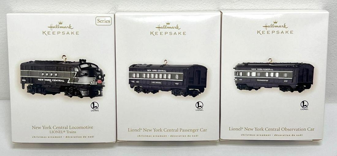 Hallmark Keepsake Ornaments lot of three Lionel New York Central (1 of 5)