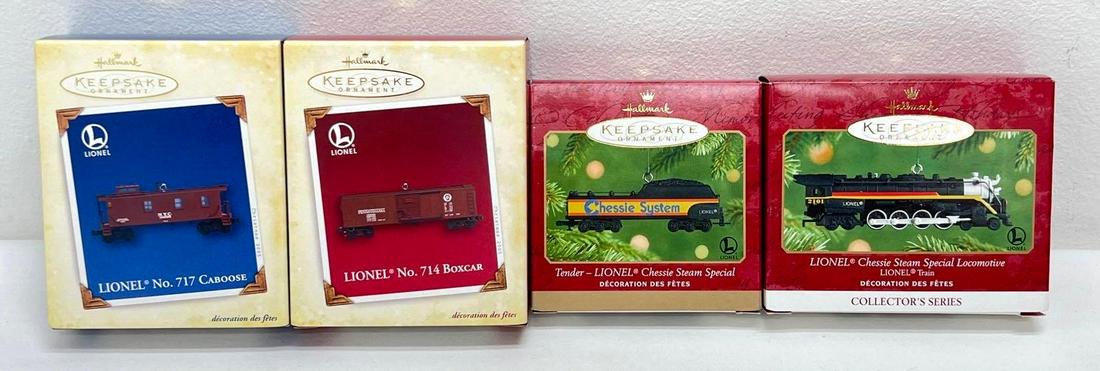 Hallmark Keepsake Ornaments lot of four Lionel Cessie Steam Special and more (1 of 6)