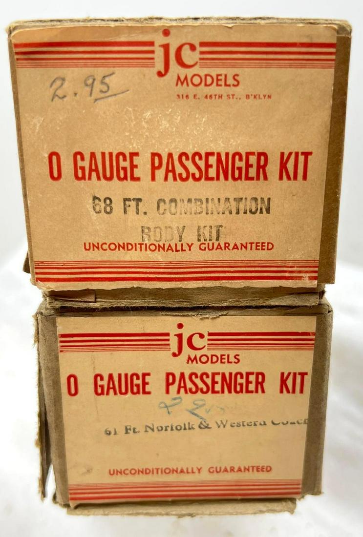 Two JC Model O Gauge Scale passenger kits in original boxes N&W coach (1 of 5)