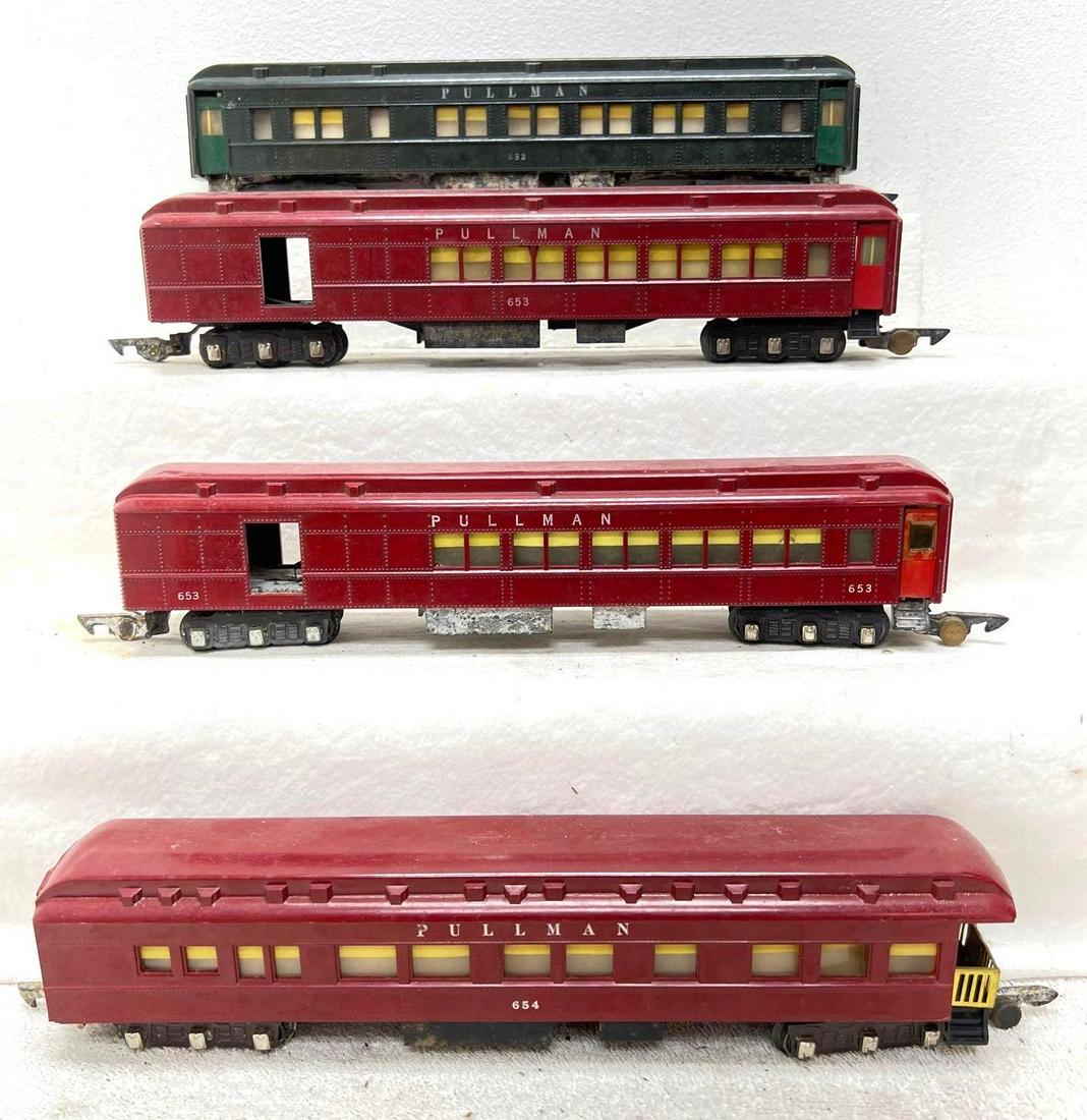 Postwar American Flyer S Gauge 652 653 653 654 Pullman passenger trains (1 of 4)