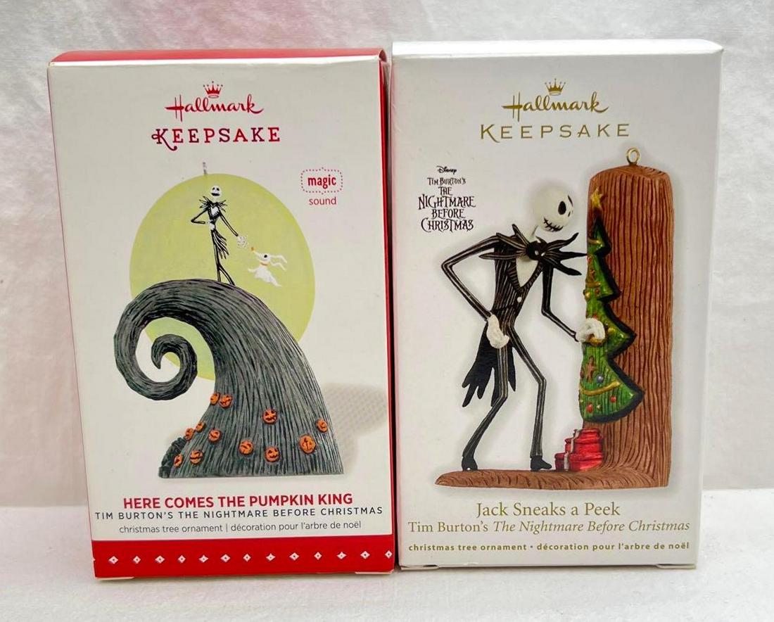 Hallmark Keepsake Ornaments Lot Of Two The Nightmare Before Christmas (1 of 4)