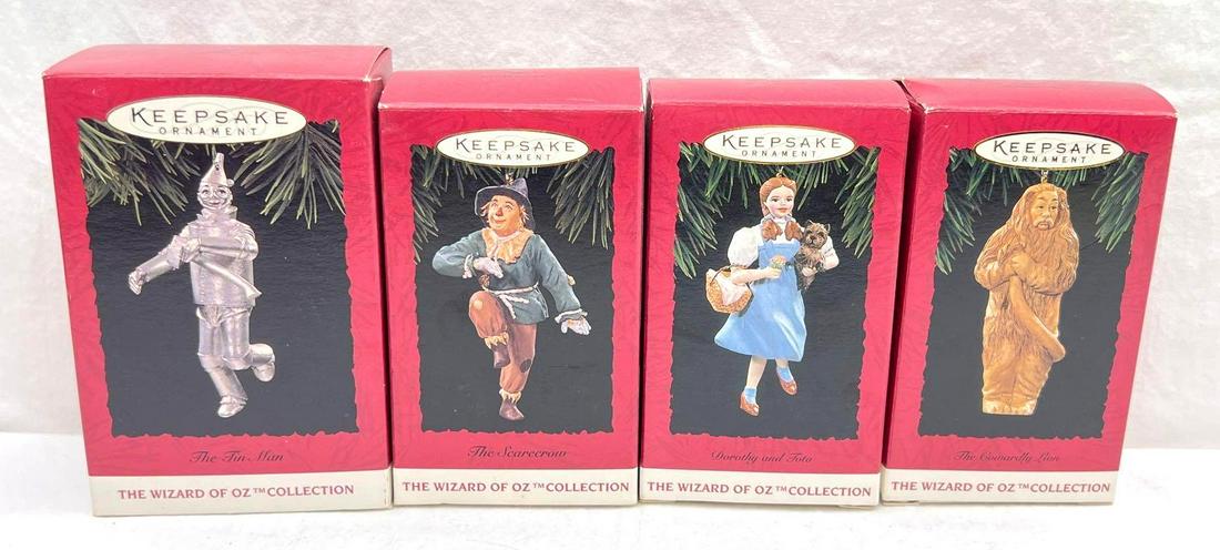 Hallmark Keepsake Ornaments Lot Of 4 Wizard Of Oz (1 of 4)