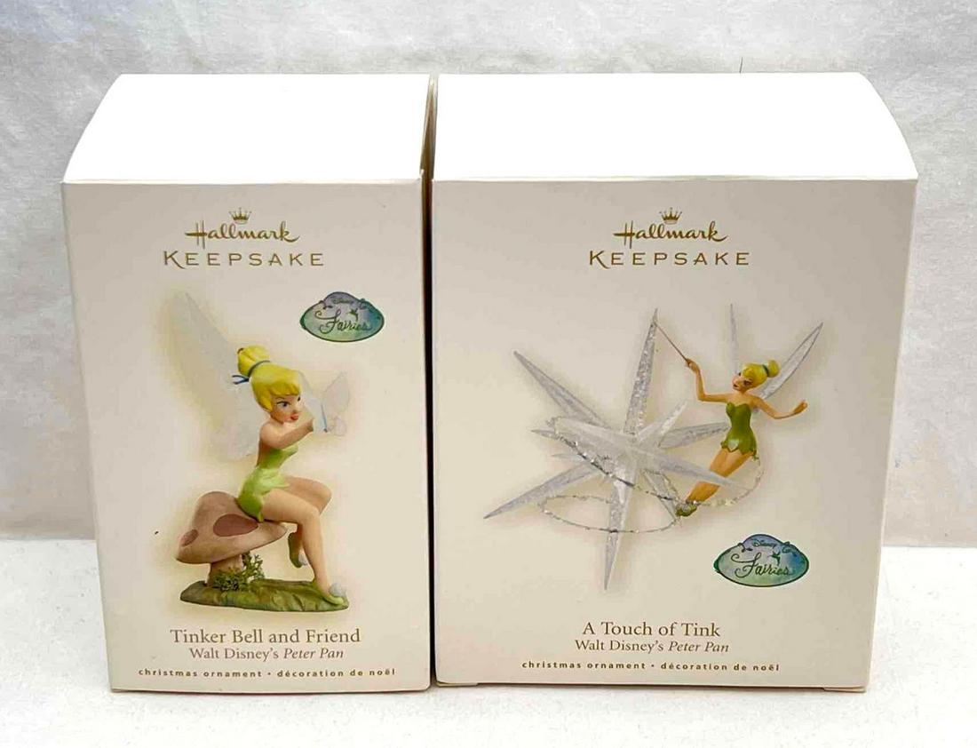 Hallmark Keepsake Ornament 2008 Walt Disney's Peter Pan Tinker Bell in original boxes (1 of 6)