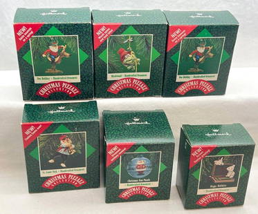 Hallmark Keepsake Ornaments Lot Of 6 Christmas Pizzazz Collection: Hallmark Keepsake Ornaments Lot Of 6 Christmas Pizzazz Collection. This lot includes, 1987 Misletoad, mouth opens and toad talks, 1987 St. Louie Nick, Two- 1987 Doc Holiday, Santa bounces on a