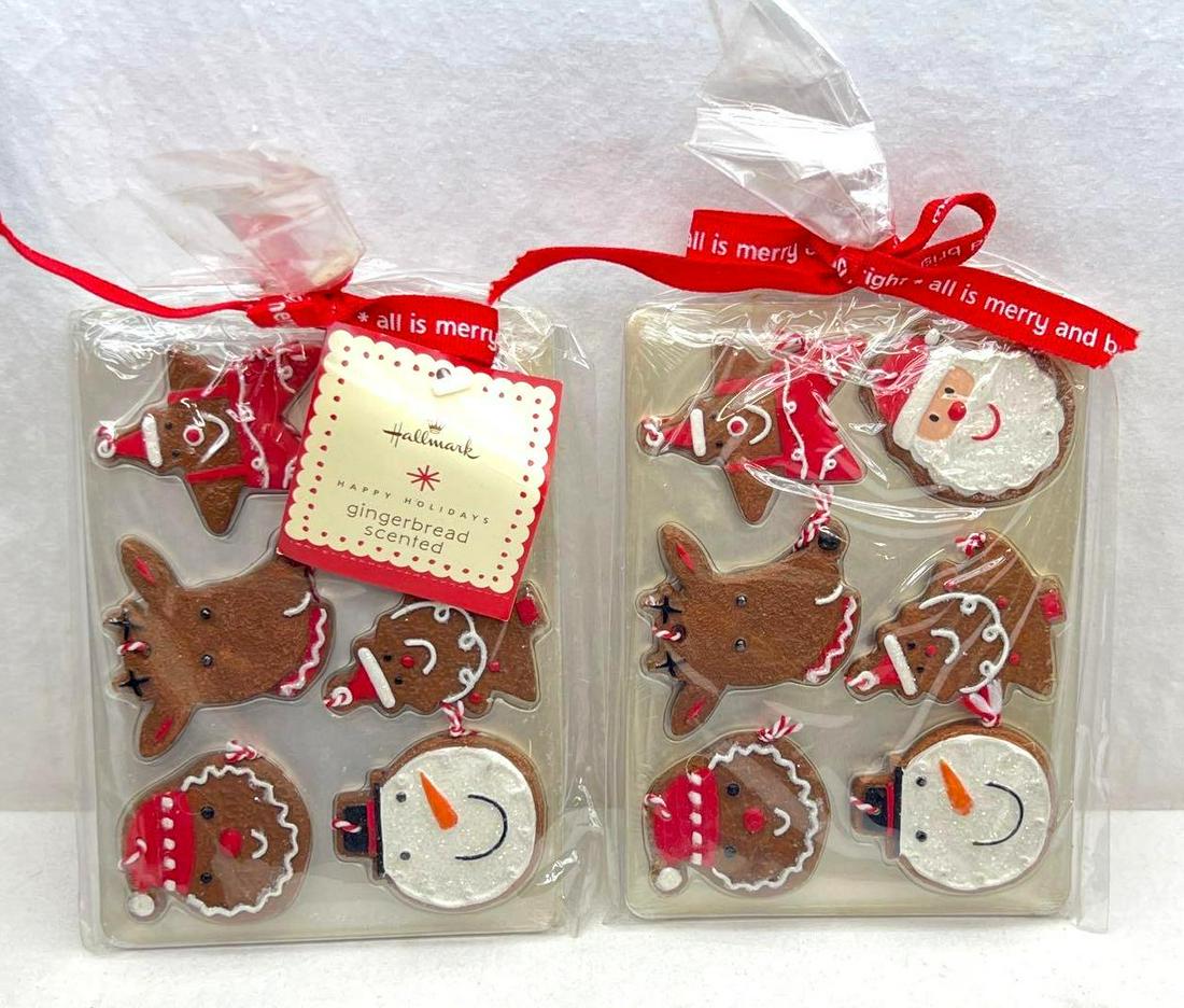 Hallmark Keepsake Ornaments Lot of 2 Gingerbread Cookie Sheets (1 of 3)