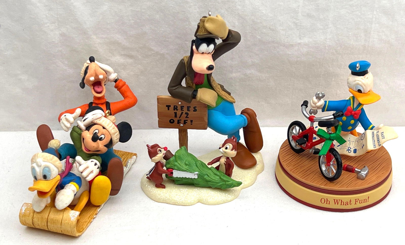 Hallmark Keepsake Ornaments Lot of 3 Mickey Donald Duck Goofy and Chip and Dale (1 of 6)