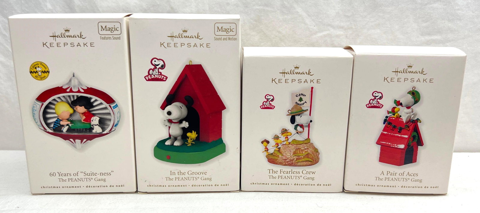 Hallmark Keepsake Ornaments Lot Of 4 Peanuts Gang Artist Signed (1 of 13)