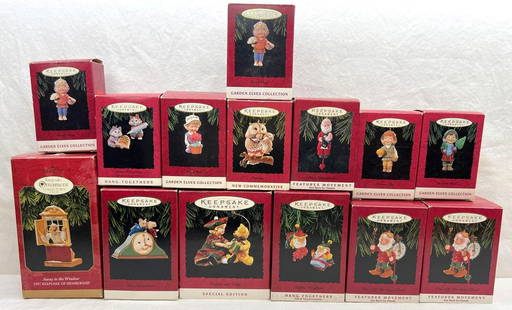 Hallmark Keepsake Ornaments Lot of 13 Hang-Togethers Garden Elves and More: Hallmark Keepsake Ornaments Lot of 13 Hang-Togethers Garden Elves and More. This lot includes, Two-1994 Daisy Days, Garden Elves, 1994 Harvest Joy, Garden Elves, 1994 Tulip Time, Garden Elves, 1994