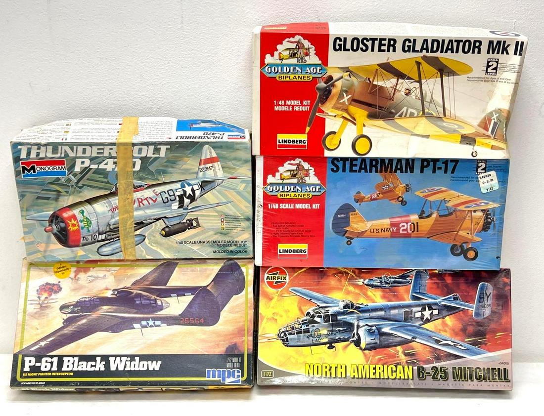 Lindberg MPC Monogram AirFix model airplane kits (1 of 7)