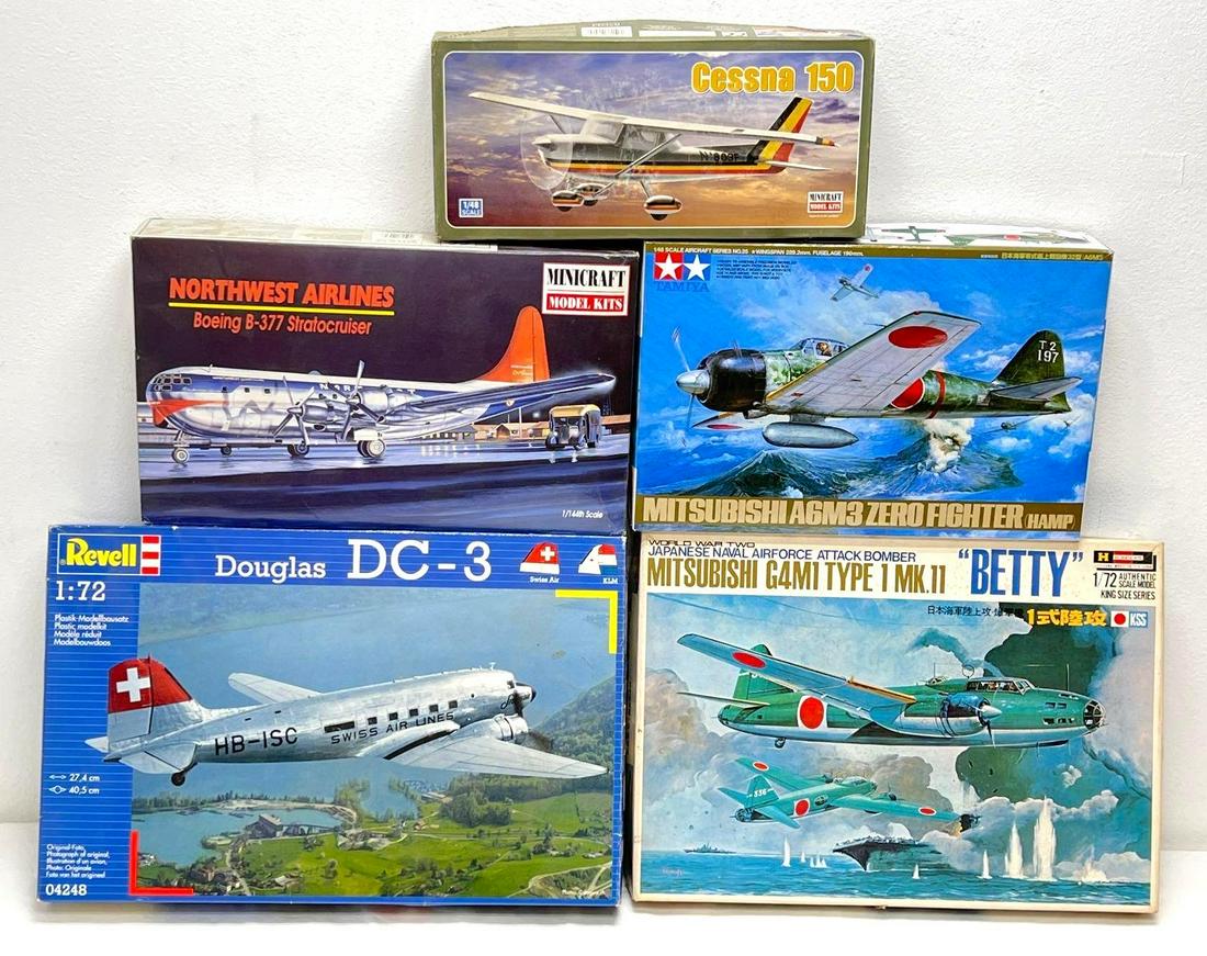 Revell Hasegawa Minicraft Tamiya unbuilt airplane model kits (1 of 5)