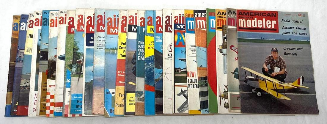 American Aircraft Modeler Jan 68'-Dec '70 Twenty-five issues (1 of 7)