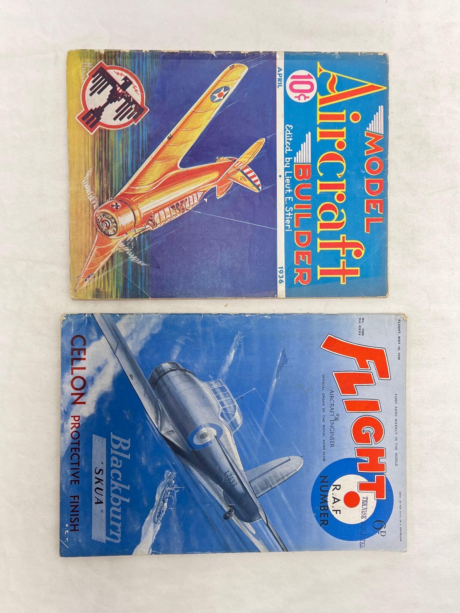 Model Aircraft Builder Apr 1936 Flight May 18, 1939 magazines (1 of 5)