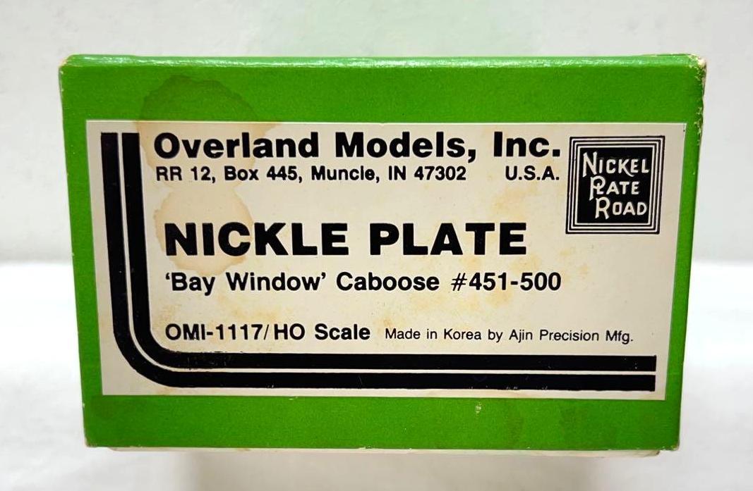 Overland Models brass HO Scale 1117 NKP bay window 451-500 (1 of 5)