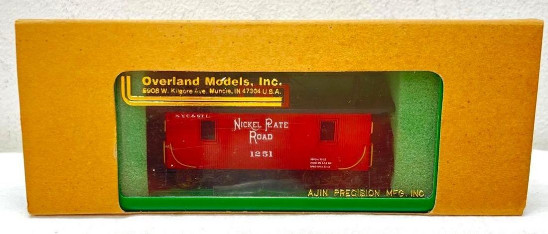 Overland Models brass HO scale 1160 C&O NKP wood caboose (1 of 6)