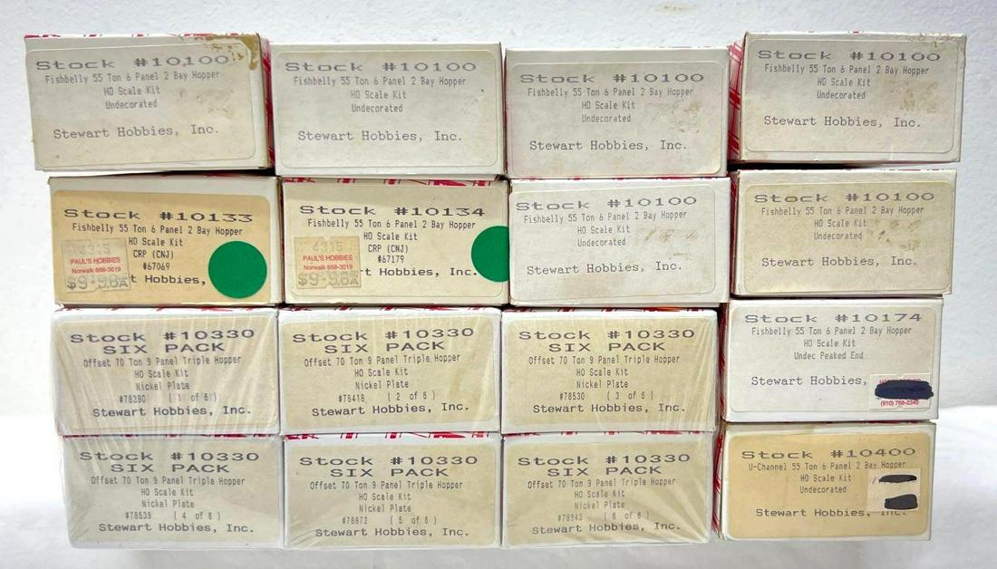 Sixteen Stewart Hobbies HO Gauge unbuilt kits in box (1 of 6)