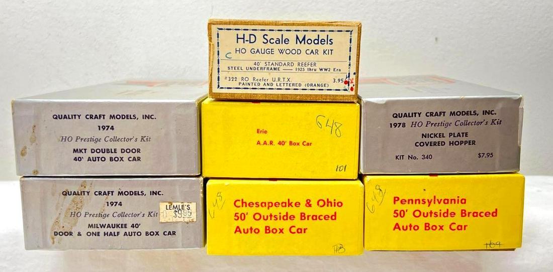 Seven HO Scale H-D Quality Craft Models Bev-Bel unbuilt kits (1 of 5)