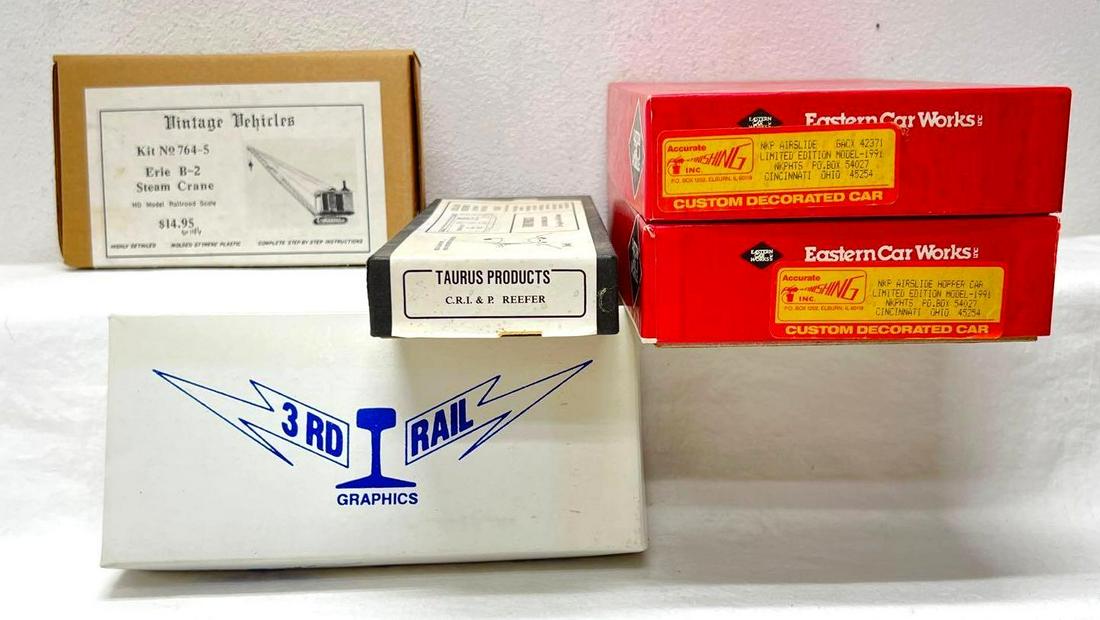 Five unbuilt HO Scale kits 3rd Rail Taurus Eastern Car Works (1 of 5)