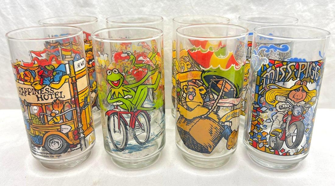 McDonalds 1981 The Great Muppet Caper Glasses Two Sets (1 of 5)
