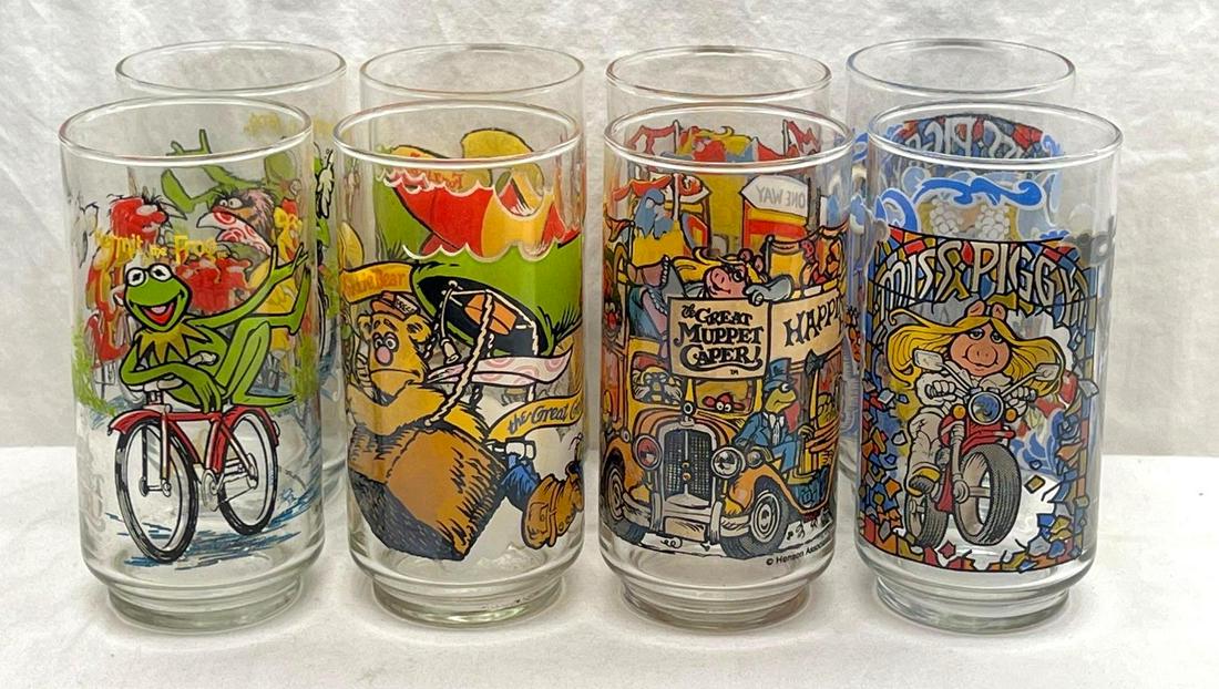 McDonalds 1981 The Great Muppet Caper Glasses Two Sets (1 of 5)