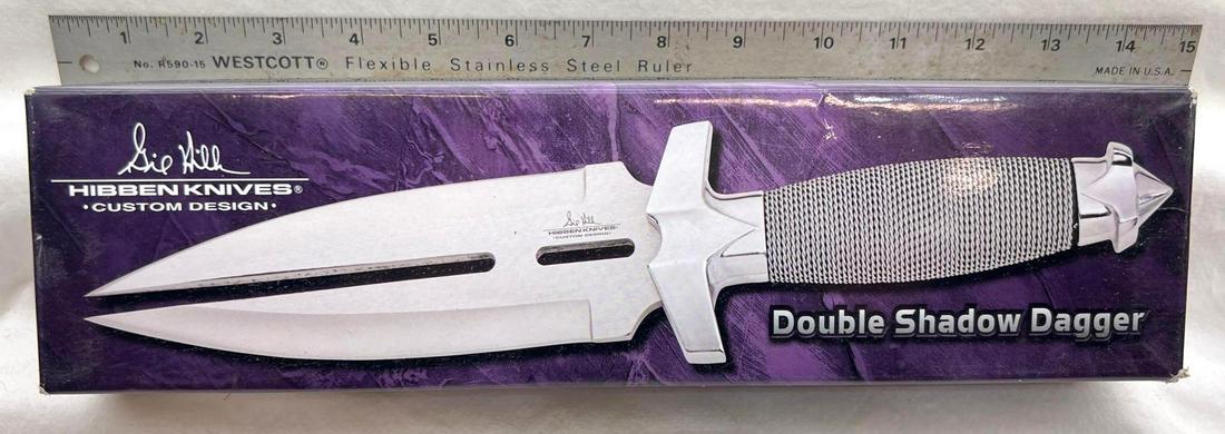 Hibben Knives Double Shadow Dagger United Cutlery with Sheath (1 of 9)