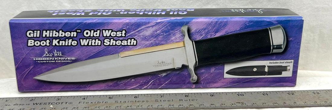 Hibben Knives Old West Boot Knife United Cutlery with Sheath (1 of 7)