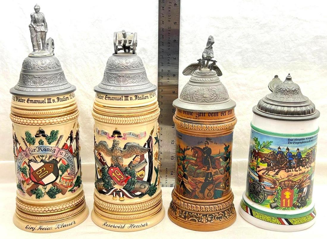 Four Regimental Beer Steins (1 of 15)
