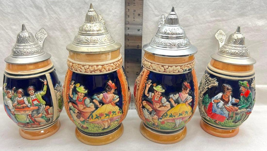 Four DBGM and DRM Beer Steins (1 of 16)