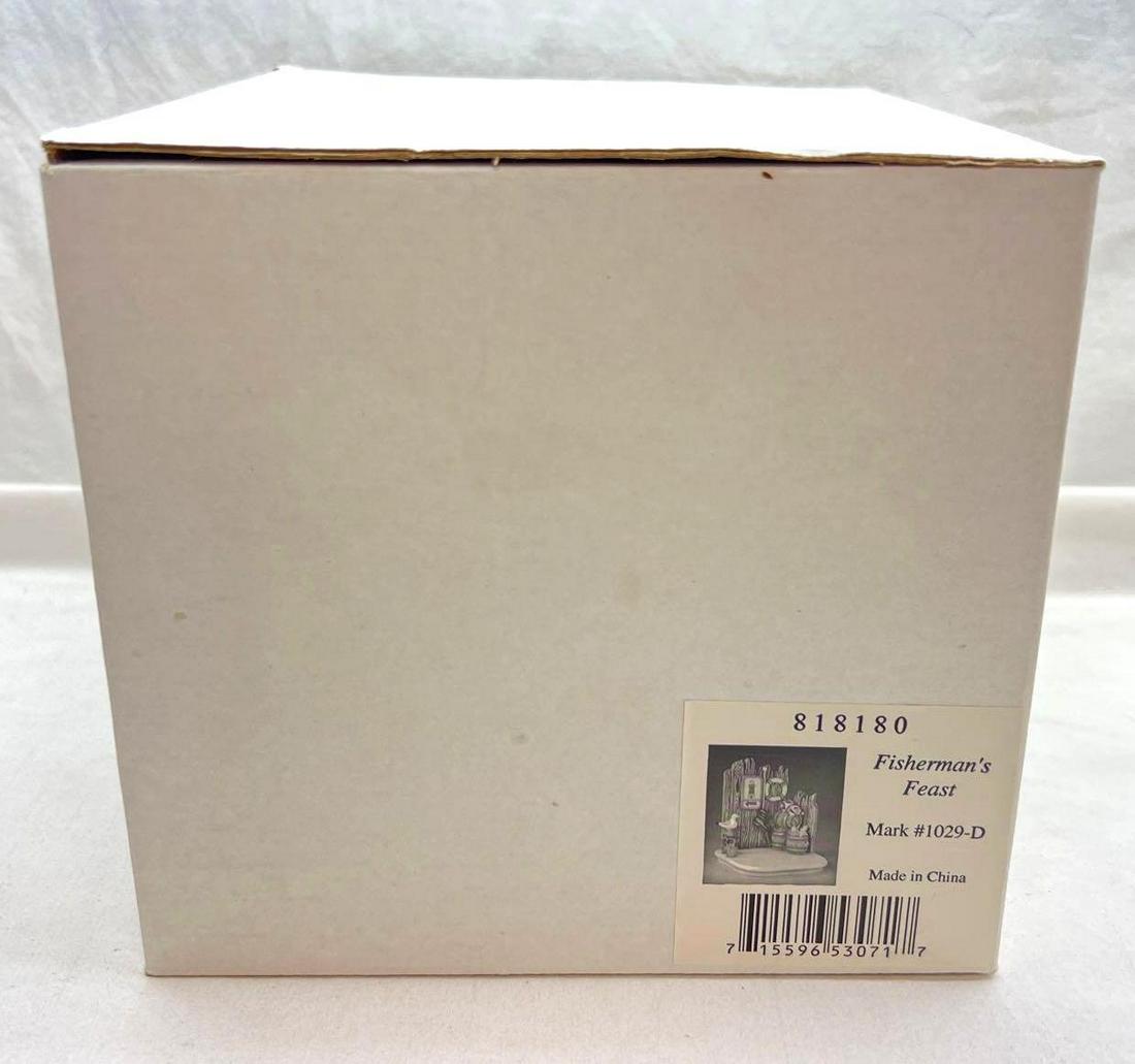 Goebel Hummel Mark #1029-D Fishermans Feast: Goebel Hummel Mark #1029-D Fisherman's Feast. This lot includes, Mark #1029-D Fisherman's Feast. Measuring approximately 7 inches tall. No cracks or chips. Has been displayed.