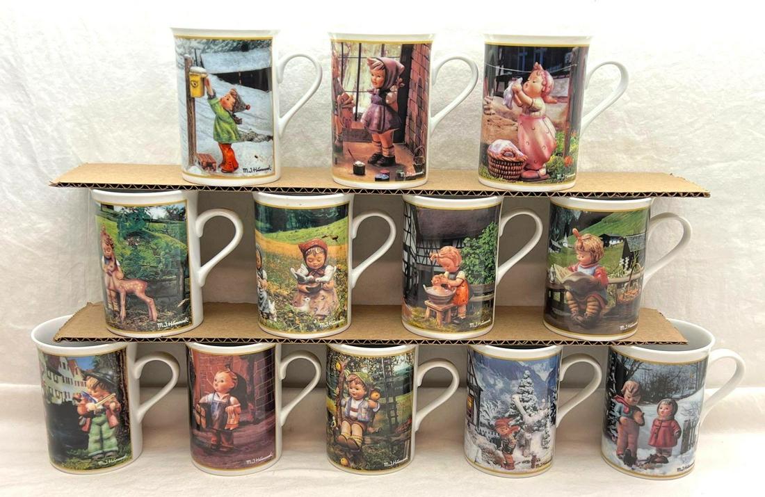 Hummel The Danbury Mint Fine Porcelain Collector Mugs Set of Twelve (1 of 4)
