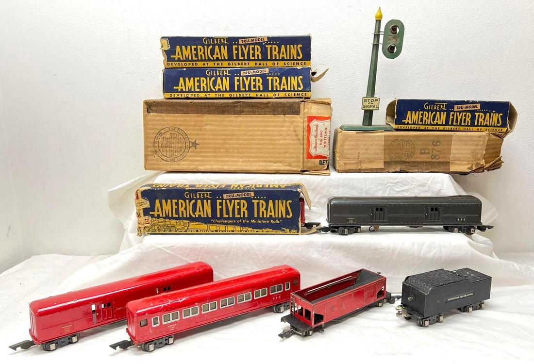 Prewar American Flyer O Gauge 490 494 495 495 in box (1 of 13)