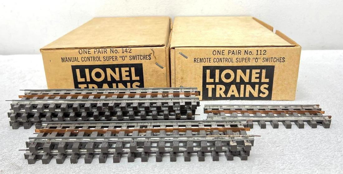 Postwar Lionel Super O Gauge 112 142 five straight sections (1 of 4)