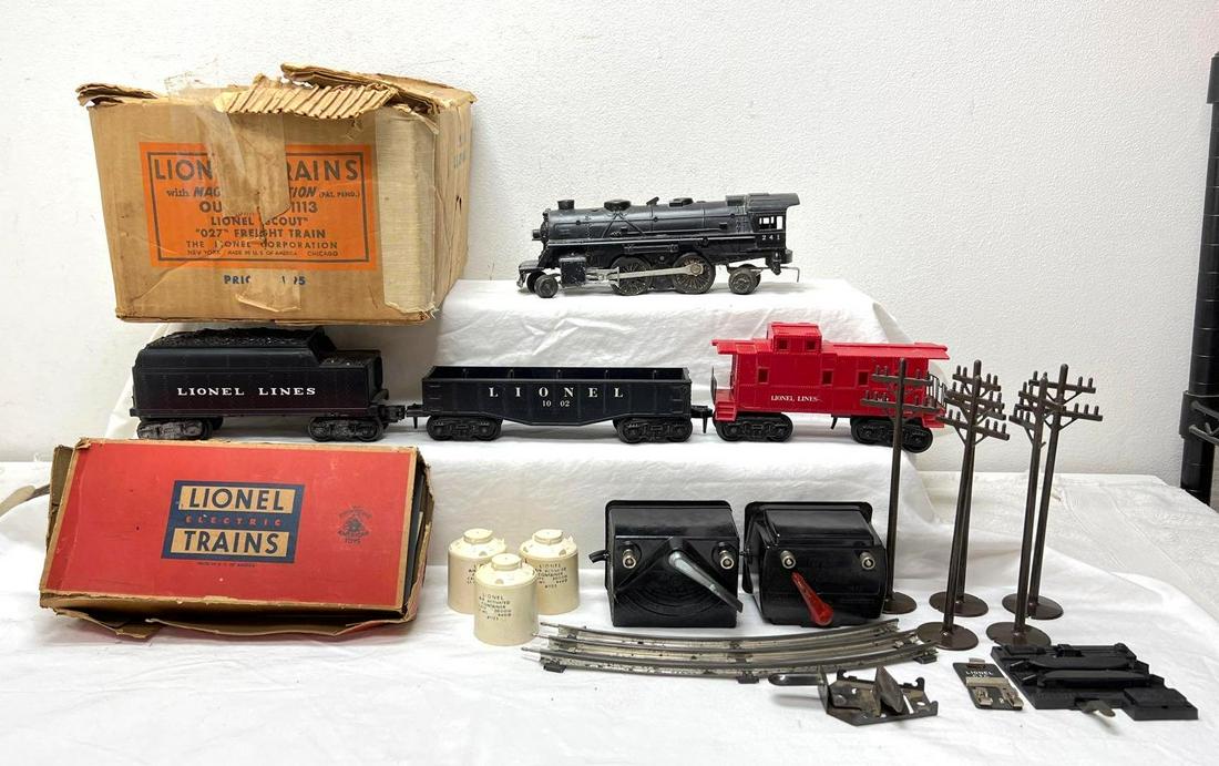 Postwar Lionel O Gauge 1113 set box w/trains 967 in box (1 of 13)