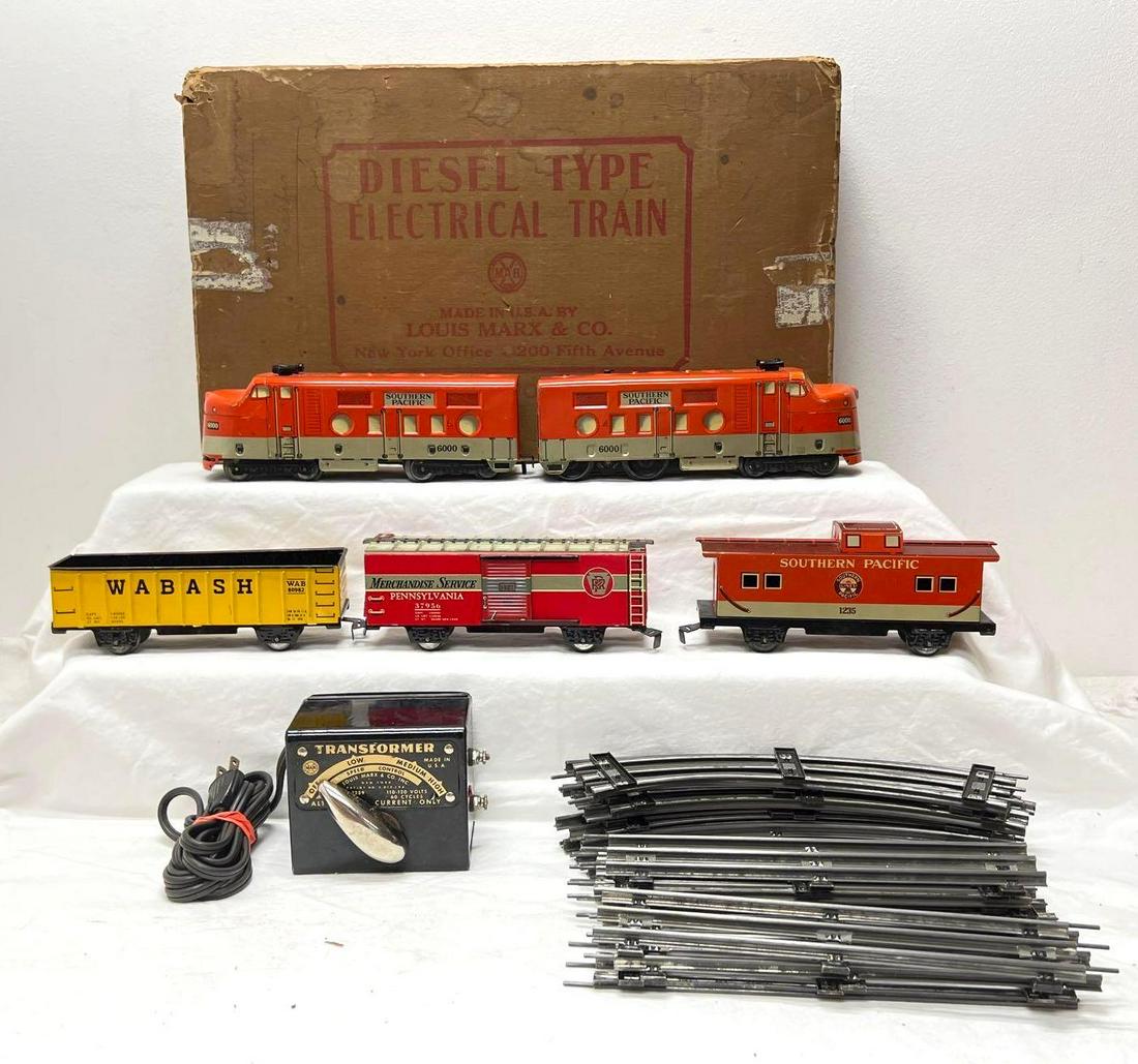 Postwar Marx O Gauge 9500 set in box SP 6000 (1 of 10)