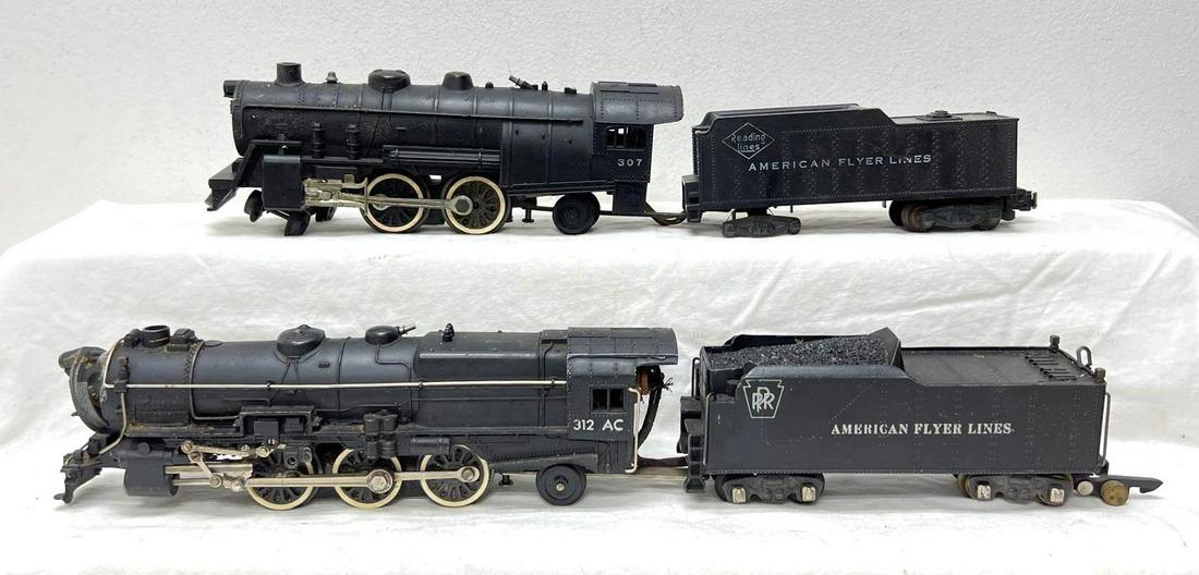 Postwar American Flyer S Gauge 312 AC 307 steam locos (1 of 5)