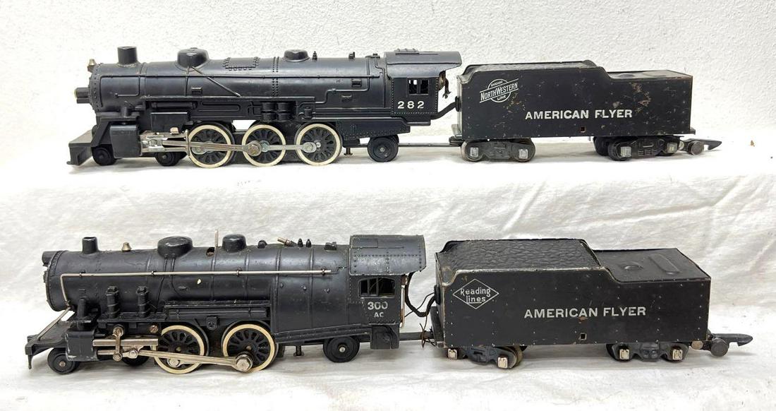 Postwar American Flyer S Gauge 282 300 AC steam locos (1 of 4)