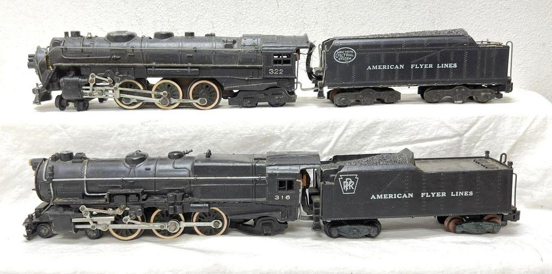 Postwar American Flyer S Gauge 316 322 steam locos (1 of 4)