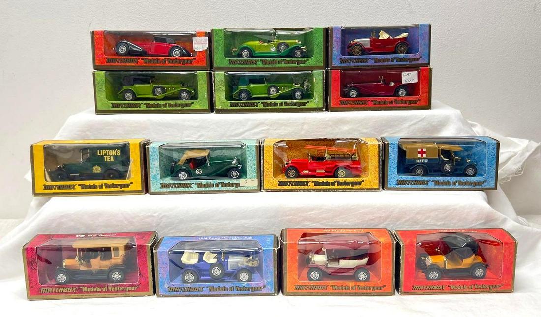 Fourteen Matchbox Models of Yesteryear in boxes (1 of 13)