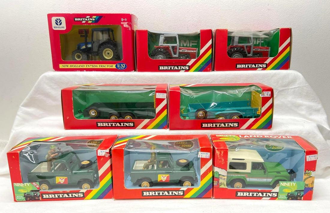 Eight Britains 1:32 military farm tractors trucks in packages (1 of 20)