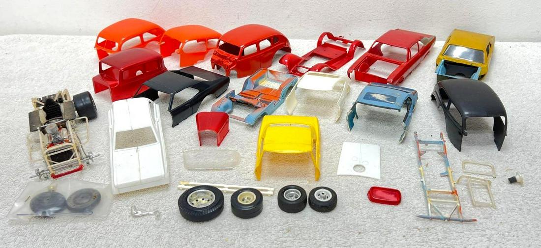 Vintage Model Kit parts pieces Junkyard bashing scrap Painted Bodies