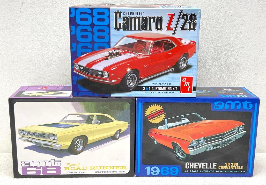 AMT 868/12 823/12 821/12 1:25 unbuilt kits in original boxes (1 of 11)