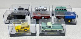 Eight Castline M2 trucks vans car die-cast in original packages