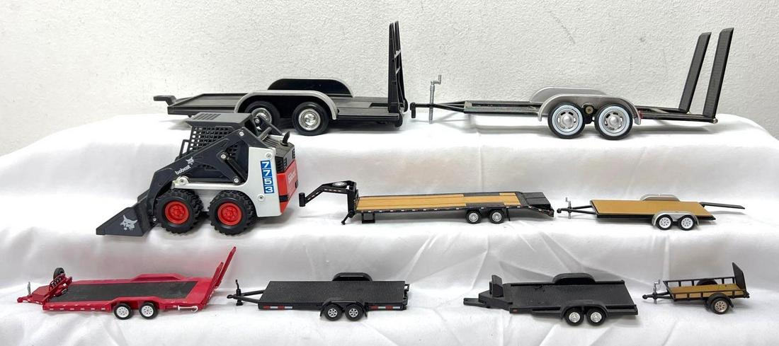 1:25 die-cast Clover bobcat 7753 Greenlight Maisto others utility trailers (1 of 13)