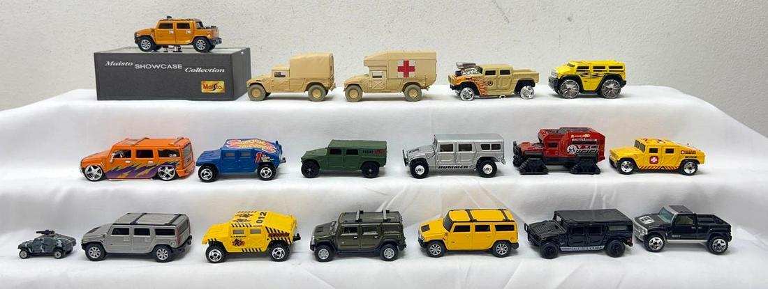 1:64 die-cast Hummers Jada Matchbox Hot Wheels Maisto Muscle Machines (1 of 17)
