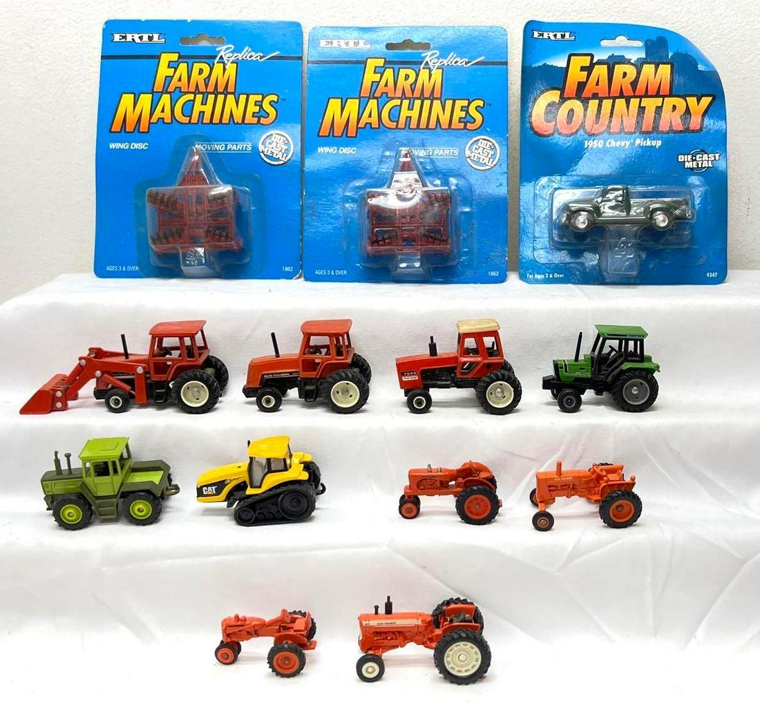 Ertl 1:64 Replica Farm Machines three On Card with ten loose (1 of 14)