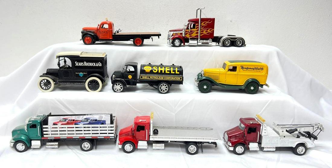 New Ray Ertl and other semi tractor flatbed wreckers dump bed more 1/32? (1 of 13)