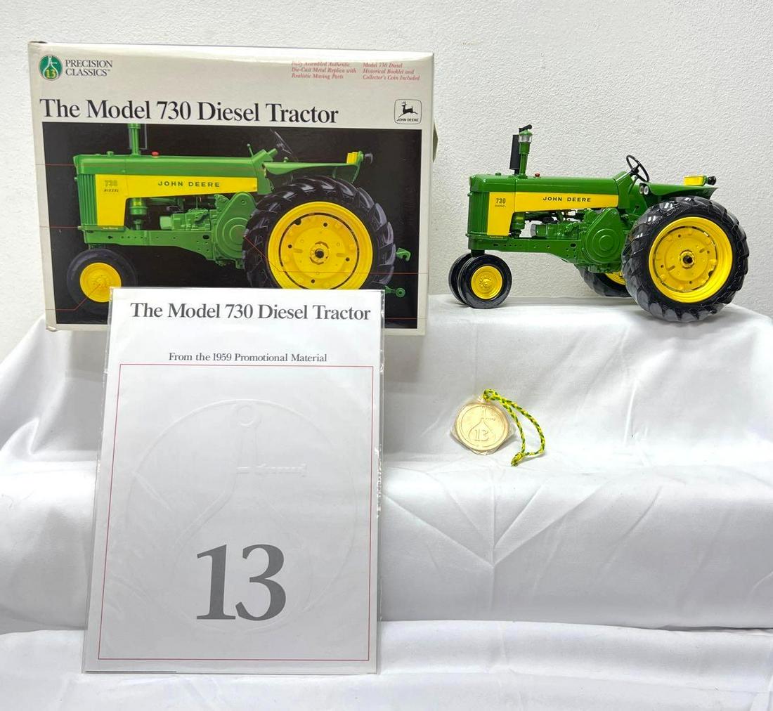 Ertl Precision Classics 5766 John Deere 730 diesel tractor die-cast 1/16 scale (1 of 8)