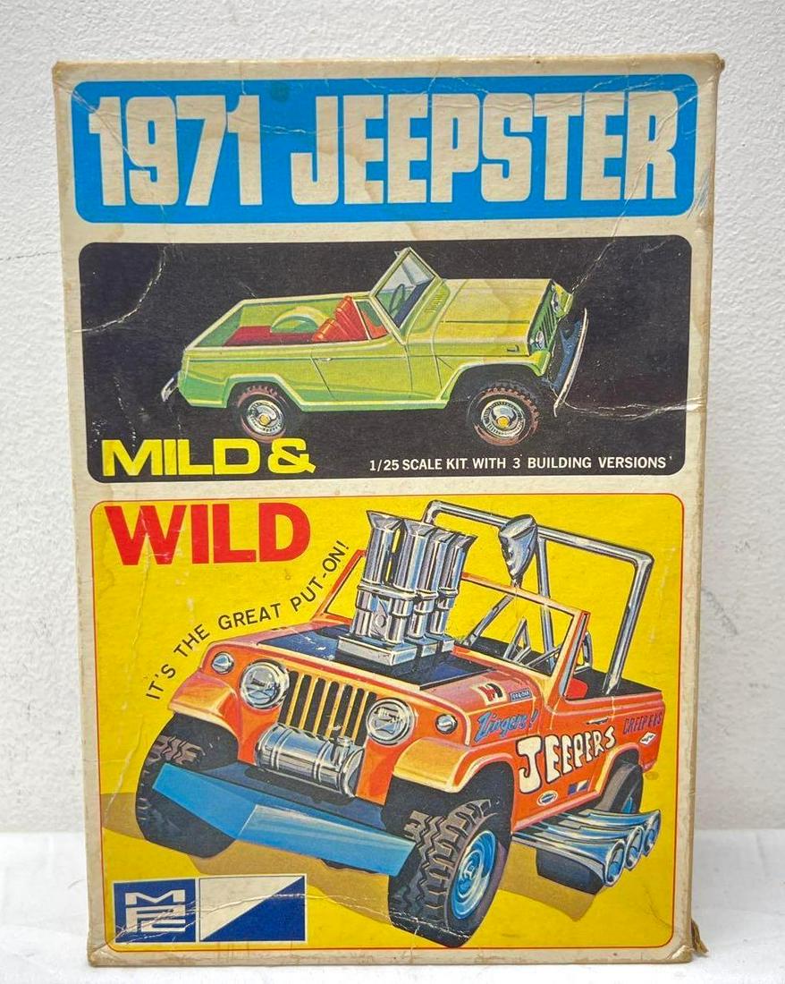MPC 1/25 7120 1971 Jeepster model kit partial build parts original box (1 of 12)